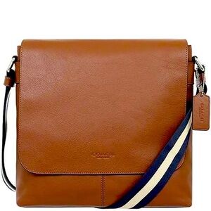Coach Crossbody Bag- Saddle Brown Leather Messenger Bag